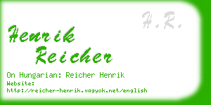 henrik reicher business card